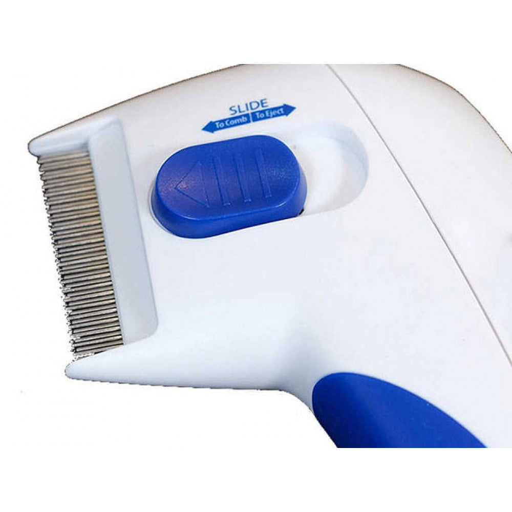 Peigne Anti-puces Pour Chien Et Chat - Dents Métal Fines - Poignée Ergonomique - Élimine Puces, Lentes Et Poils Morts