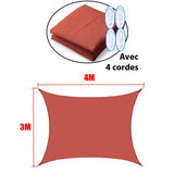 Voile d'ombrage 90% des rayons UV bloqués - Livraison offerte