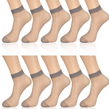 Lot de 20 paires de Chaussettes Taille Basse Transparentes pour Femme - Livraison offerte