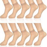 Lot de 20 paires de Chaussettes Taille Basse Transparentes pour Femme - Livraison offerte