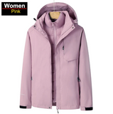 Veste Doudoune Coupe-vent Imperméable avec capuche 3 en 1 pour Femme - Livraison offerte