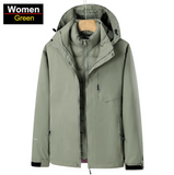 Veste Doudoune Coupe-vent Imperméable avec capuche 3 en 1 pour Femme - Livraison offerte