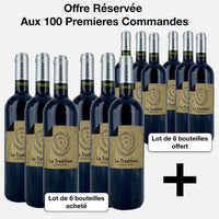 lot de 6 bouteilles château du Grand Barrail Cuvée Tradition +  6 bouteilles château du Grand Barrail Cuvée Tradition offertes - Livraison offerte