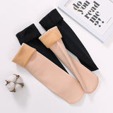 Lot de 4 paires de chaussettes thermiques fourrées cachemire - Livraison Offerte