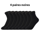 Lot de 4 paires de chaussettes thermiques fourrées cachemire - Livraison Offerte