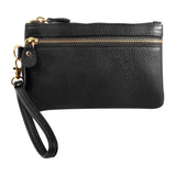 Coffret cadeau Leonardo Verrelli en cuir : 1 pochette de sac à main + 1 porte-cartes - Livraison offerte