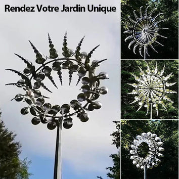 Moulin à vent Magique en métal 3D Illusion d'optique - Livraison offerte