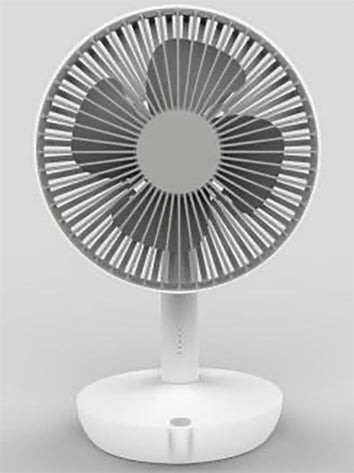 Ventilateur silencieux sans fil 5 vitesses avec chargeur USB intégré - Livraison offerte